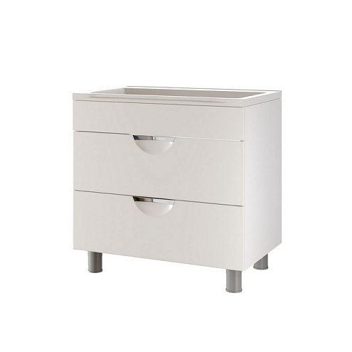 Тумба для ванной "ЭТЬЕН-75" под умывальник Elen-75 ПВХ-фасад, корпус: фотография 1