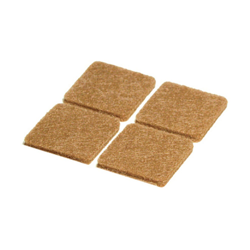 Пункт фетровый самоклеящийся 25х25мм светло-коричневый, 8шт "Element": фотография 1