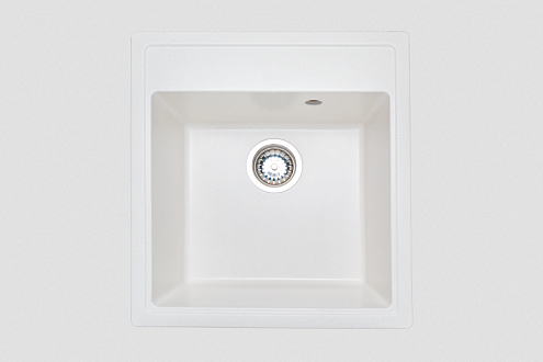 Мойка GRANICOM G-021 460х500 мм 1 чаша серебристый: фотография 1