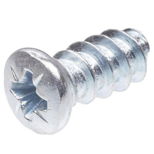 Еврошуруп с полукруглой головкой белый цинк 6,3х13, 20шт: фотография 1