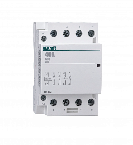 Контактор модульный МК-103 4НО 40А 230В DEKraft 18081DEK: фотография 1