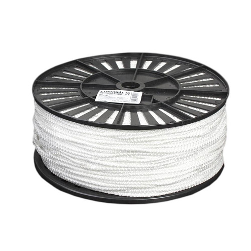 Шнур хозяйственно - бытовой  с сердечником 4мм белый  20м: фотография 1