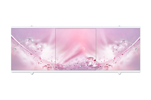 Экран для ванн Премиум А розовый 1,68: фотография 1