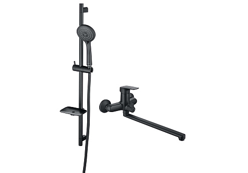 Комплект для душа Aquatek Вега AQ1033MB 2в1 AQ1042MB+AQ2011MB: фотография 1