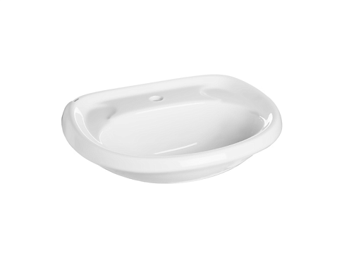 Умывальник Santeri Воротынский - 56,4 белый,  с отверстием, без пьедестала: фотография 1