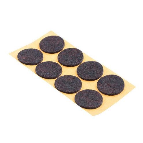 Пункт фетровый самоклеящийся d26мм коричневый, 8шт "Element": фотография 1