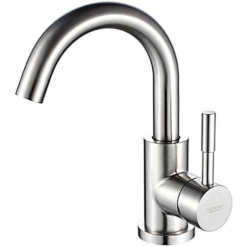 Смеситель для раковины Ledeme L1098-3 сатин: фотография 1