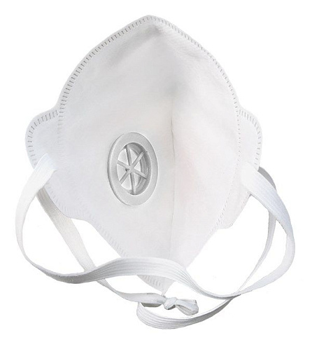 Полумаска фильтрующая FFP1, складная с клапаном : фотография 1