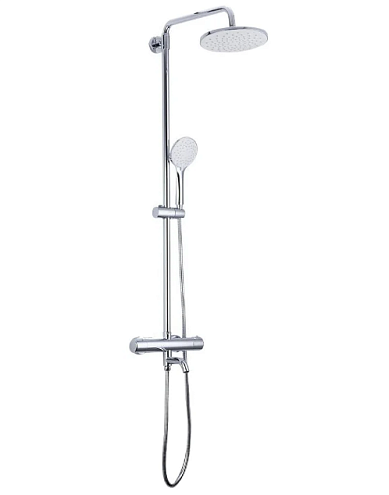 Душевая система термостат  G2490 GAPPO лейка "Тропический душ" D225 хром: фотография 1