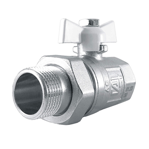 Кран шаровой прямой с американкой бабочка 1" STI: фотография 1