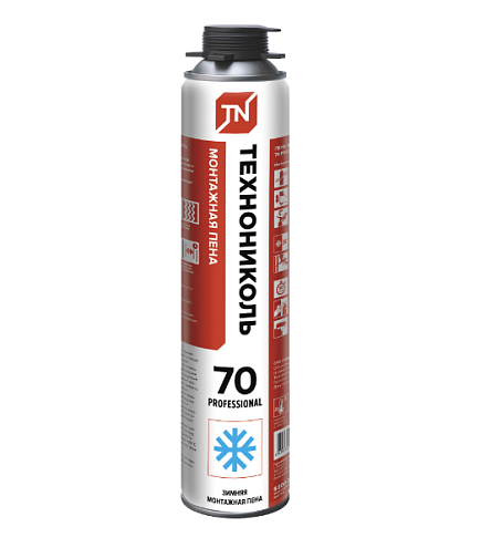 Пена монтажная Технониколь 70 PROFESSIONAL зимняя, 1000 мл: фотография 1