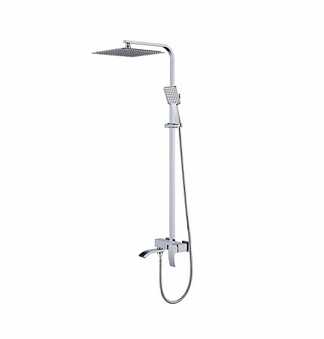 Душевая система 35к G2407-11 GAPPO лейка "Тропический душ" хром: фотография 1