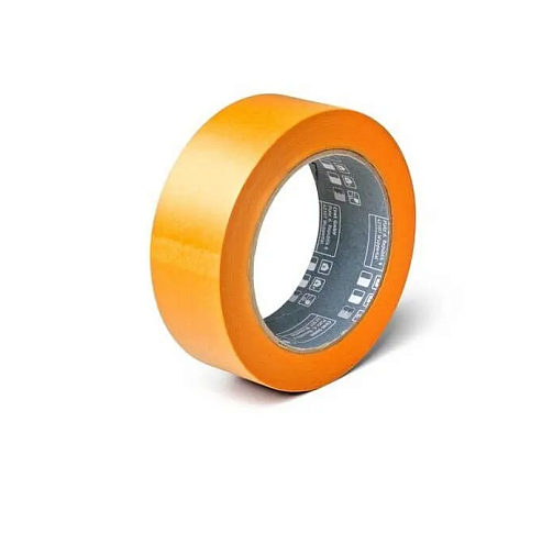 Малярная клейкая лента универсальная 38мм х 50м, 8,5мкм экстартонкая, UV60 золотистая ColorExpert: фотография 1