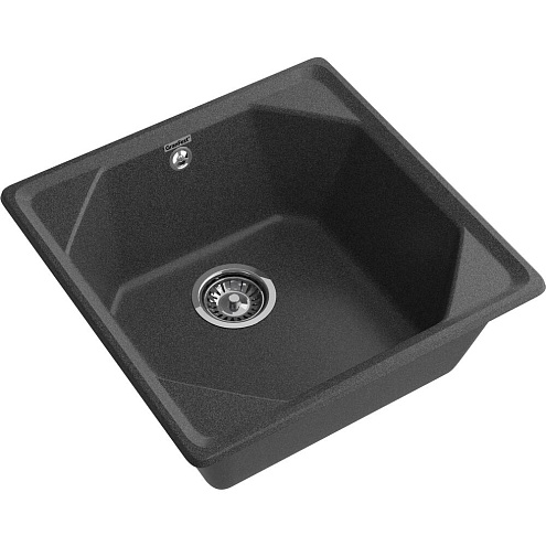 Мойка GRANFEST GF-U--500 1 чаша  500х500 мм графит: фотография 1