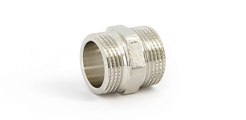 Ниппель никелированный 1/2" Uni-fitt : фотография 1