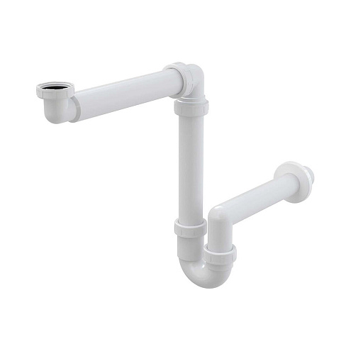 Cифон для умывальника экономящий пространство с накидной гайкой 5/4"  Alcaplast AG210521154: фотография 1