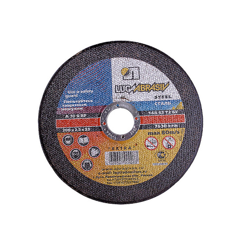 Диск отрезной по металлу 115х2.5х22мм, ЛУГА: фотография 1