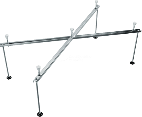 Каркас усиленный для прямоугольных  ванн 170-190х75-90 универсальный 5 опор : фотография 1