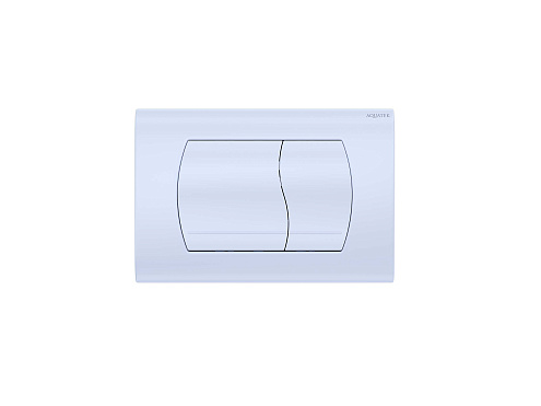 Панель смыва Aquatek KDI-0000046 белая, клавиши прямоугольные : фотография 1