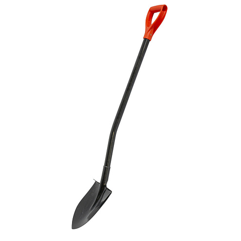 Лопата "Американка", штыковая, металлический черенок, рессорная сталь, 210х270х1200мм: фотография 1