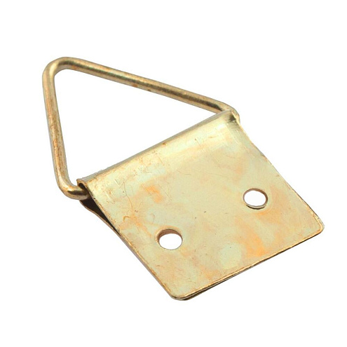 Петля для картины 18x28мм  латунированная, 7шт: фотография 1
