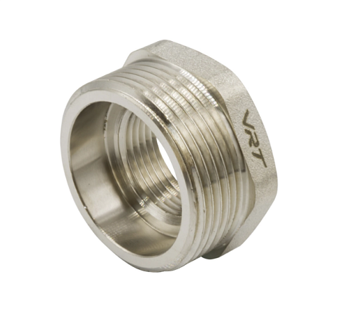 Футорка 1 1/4"х3/4" НВ никель VRT: фотография 1