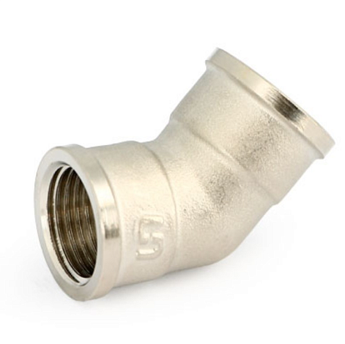 Угол никелированный 1/2" ВВ 45° Uni-fitt : фотография 1