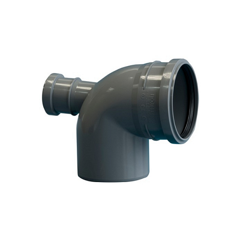 Отвод ПП 110х90° с выходом фронтальным 50 Политэк: фотография 1