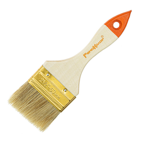 Кисть "Стандарт",  63мм, натуральная щетина, для всех ЛКМ, РемоКолор: фотография 1