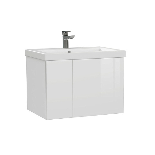 Тумба под раковину подвесная COLOUR 60 для COMO 60 белый: фотография 1