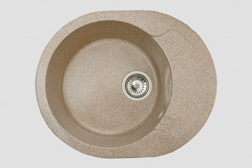 Мойка GRANICOM NOVELL Нимфа 570х460 мм графит  без сифона: фотография 1