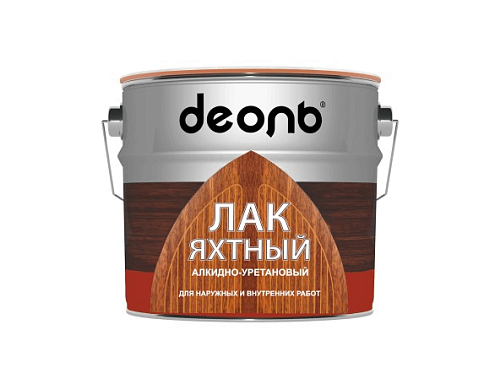 Лак алкидно-уретановый "ДЕОЛЬ" яхтный, полуматовый, 5л: фотография 1