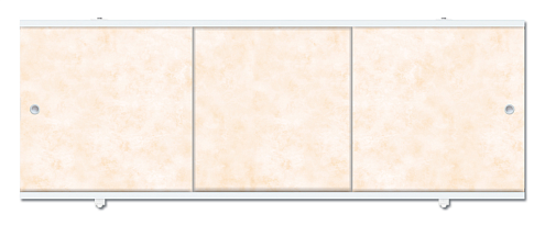 Экран для ванн Премиум А бежевый 1,48: фотография 1