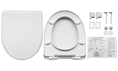 Сиденье Sanita  дюропласт, микролифт для унитазов Идеал, Виктория, Лада, Стандарт : фотография 1