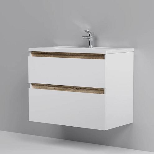 Тумба под раковину 80 AM.PM X-Joy M85AFHX0802WG подвесная белый глянец: фотография 1