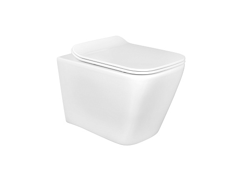 Унитаз подвесной безободковый Aquatek Дельта AQ1911-00 480х350х320 с сиденьем Soft Close: фотография 1