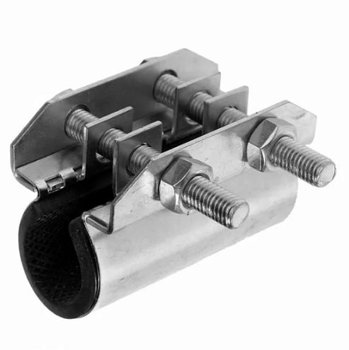 Хомут ремонтный оцинкованный КРАБ 25-29 (¾") 70мм: фотография 1