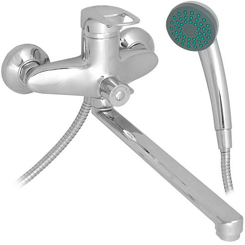 Смеситель для ванны и умывальника 40к F22004 FRAP б/отв L-нос 30 см: фотография 1