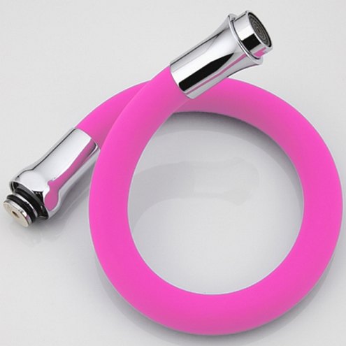 Излив для см кухня ГИБКИЙ FRAP F7255 розовый (для смес F4353): фотография 1