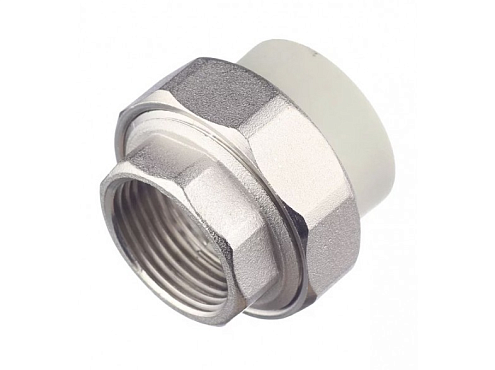 Муфта с переходом на металл разъемная внутренняя резьба 32x3/4" FV-plast: фотография 1