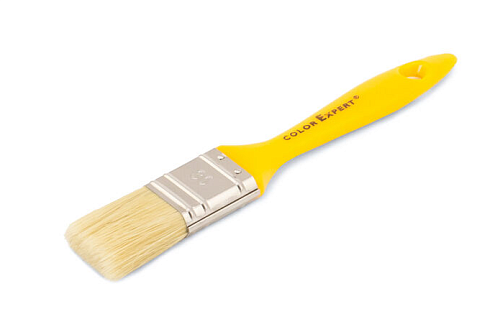 Кисть флейцевая ColorExpert для алкидных лаков 30мм, светлая щетина, пластиковая ручка: фотография 1