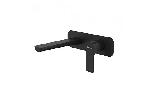 Смеситель Lemark "Урсус" LM7226BL для умывальника встраиваемый черный: фотография 1