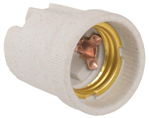 Патрон электрич. E27 Пкр27-04-К43 подвесной керамич. (инд. упак.) IEK EPC10-04-02-K01: фотография 1