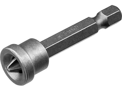 Бита PH 2, 50мм, Е 1/4", CrV, с ограничителем, ЗУБР: фотография 1