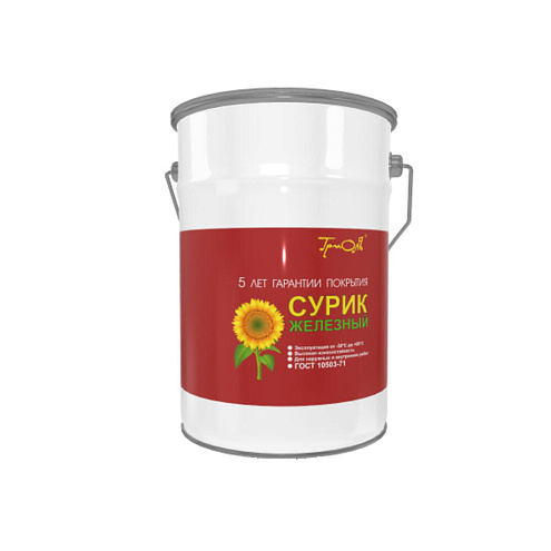 Краска МА-15 (ГОСТ 10503-71) сурик железный ТРИОЛЬ, красно-коричневый, 5кг: фотография 1
