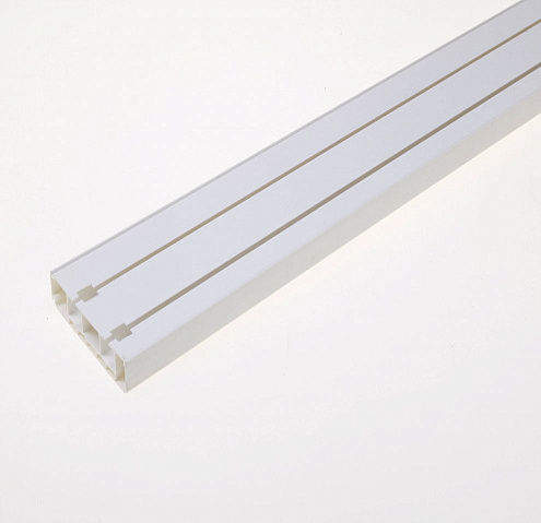 Карниз потолочный двухрядный Legrand Стандарт белый 300: фотография 1