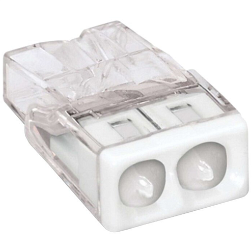 Клемма 2-х проводная 2х(0.5-2.5мм) для распределительной коробки, с контактной пастой "Alu-Plus", WAGO 2273-242: фотография 1