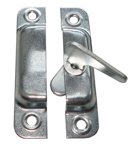 Завертка накладная форточная цинк: фотография 1