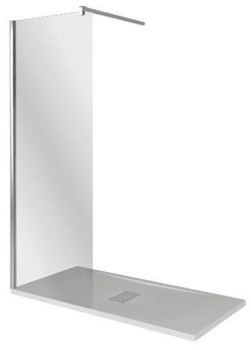 Душевое ограждение WALK IN SP-140+SP+P-80-C-CH: фотография 1