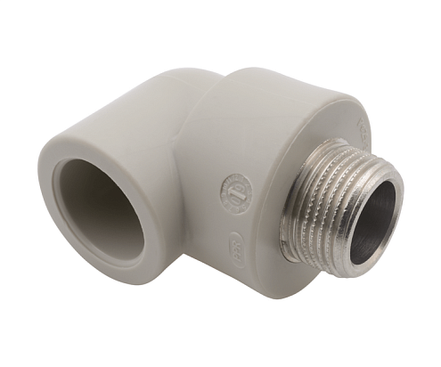 Угол с переходом на металл наружная резьба 25x3/4" FV-plast: фотография 1